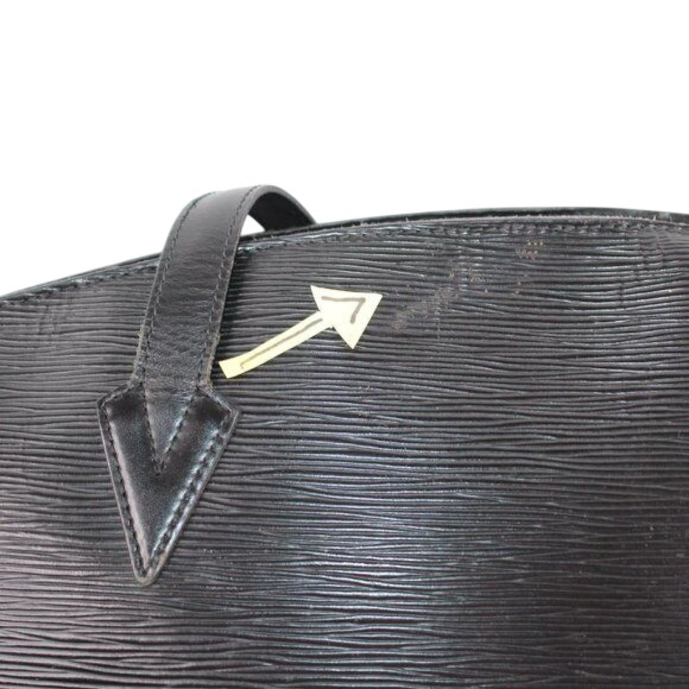 Authentic Louis Vuitton Black Epi Leather St Jacques PM Handbag Purse Shoulder - Picture 11 of 12